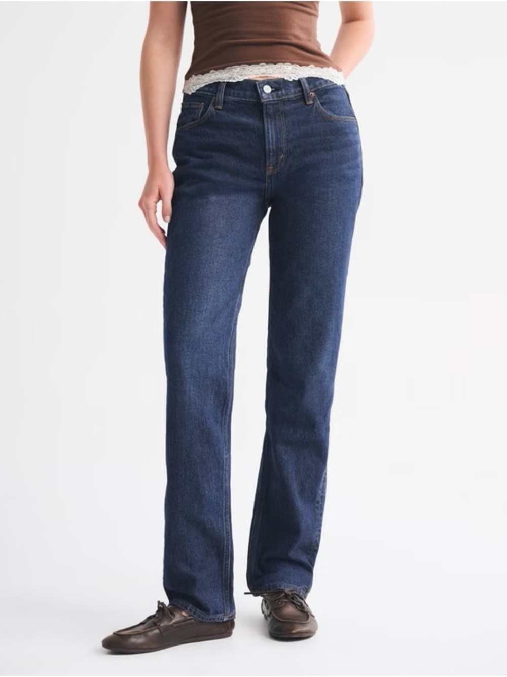 Abercrombie 90’s Straight Mid Rise Jeans